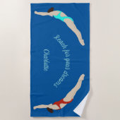 ダイビング ビーチタオル (正面)