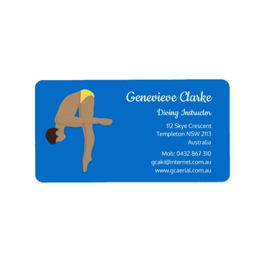 ダイビング ラベル (正面)