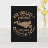 ダイビング – 何が怖がって繰り返す カード (黄色い花)