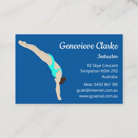 ダイビング 名刺 (正面)