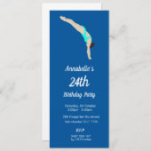 ダイビング 招待状 (正面/裏面)