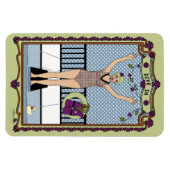 ダイビングIn_A_4x6冷蔵庫磁石 マグネット (横)