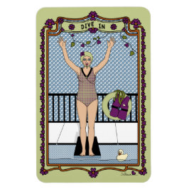 ダイビングIn_A_4x6冷蔵庫磁石 マグネット