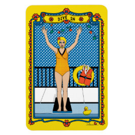 ダイビングIn_B_4x6冷蔵庫磁石 マグネット