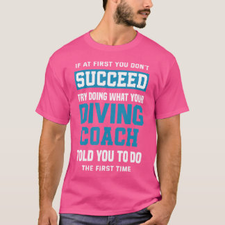 ダイブおもしろいスキューバダイビングインストラクターダイバーダイビング株式会社 Tシャツ