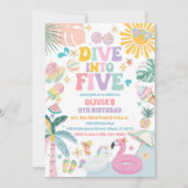 ダイブイントゥーファイヴプールパーティーの招待状 招待状 (正面)