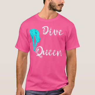 ダイブクイーンスプリングボードダイバープラットフォームダイビングボード Tシャツ