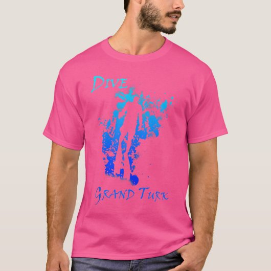ダイブグランドタークバケーションダイビング Tシャツ (正面)