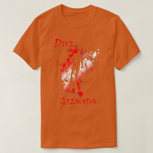 ダイブグレナダウエストインディバケーションダイビング Tシャツ (デザイン正面)