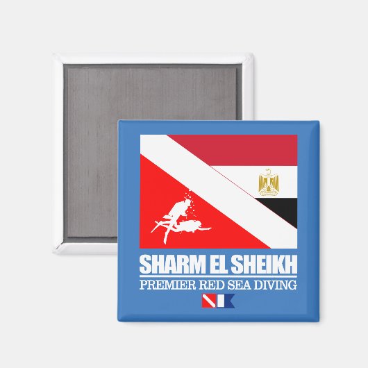 ダイブシャルムエルシェイク(平方) マグネット (正面/裏面)