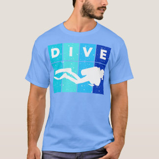 ダイブスキューバダイビング海愛好家ダイビングフレディ Tシャツ