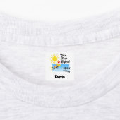 ダイブスリープリピートデザイン – スモールスクエアウェアL ラベル (貼付)