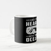 ダイブダイバースキューバダイビングおもしろいダイビングシーギフトアイディア コーヒーマグカップ (正面左)