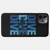 ダイブダイビング – スキューバダイバー水中ダイビング Case-Mate iPhoneケース (裏面(横))