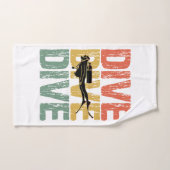 ダイブダイブ – スキューバダイバー水中ダイビング ハンドタオル (ハンドタオル)