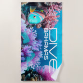 ダイブバハマ – ビーチタオル (正面)