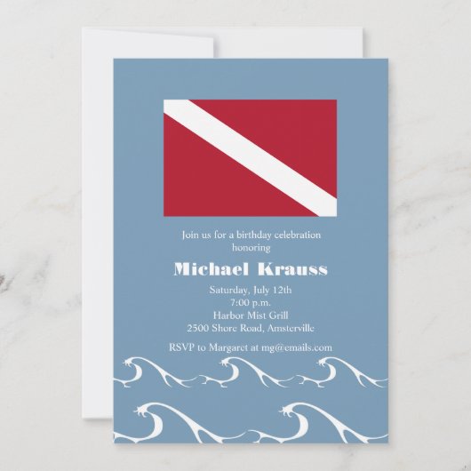 ダイブフラグ招待状 招待状 (正面)