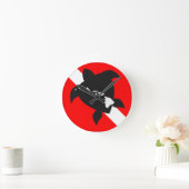 ダイブフラッグカメ ラウンド壁時計 (ホーム)