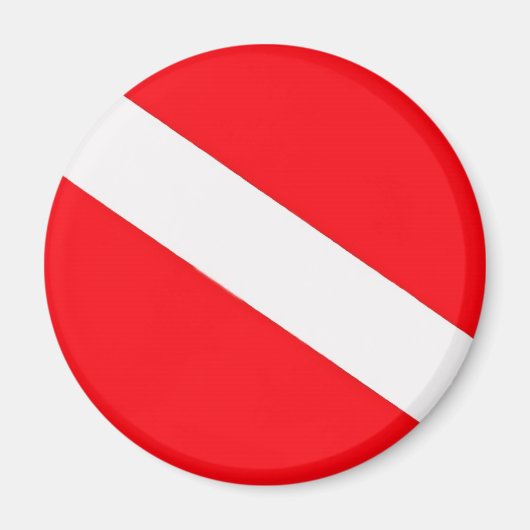 ダイブフラッグ磁石 マグネット (正面)