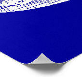 ダイブヘルメットの青写真 ポスター (角)