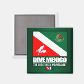 ダイブメキシコ(sq) マグネット (正面/裏面)