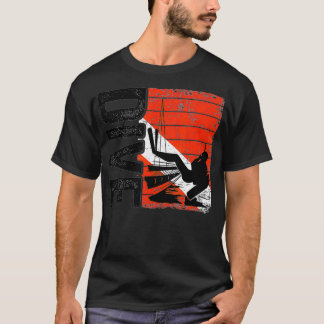 ダイブヴィンテージスキューバダイバーダウンダイブフラッグスクラブ Tシャツ