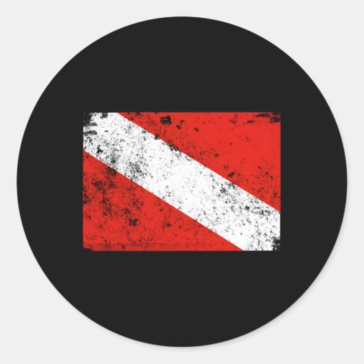 ダイブ動揺してフラッグスキューバダイビング ラウンドシール (正面)