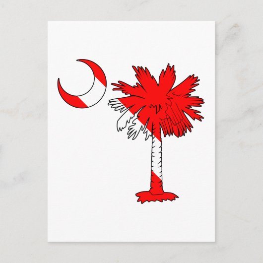 ダイブ国旗のパルメット ポストカード (正面)