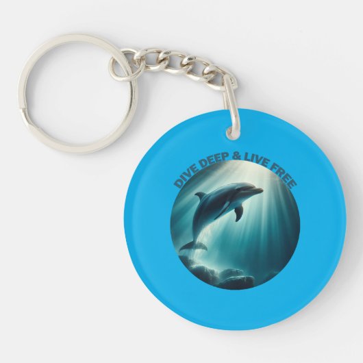 ダイブ深いライブフリードルフィン キーホルダー (正面)
