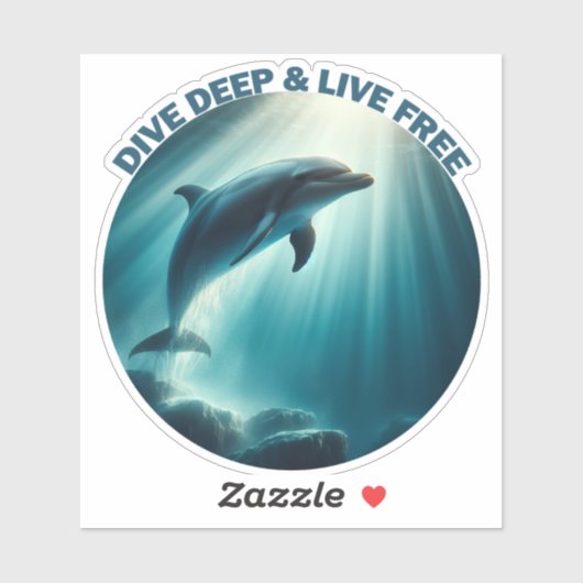 ダイブ深いライブフリードルフィン シール (シート)