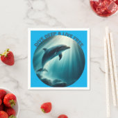 ダイブ深いライブフリードルフィン スタンダードカクテルナプキン (インサイチュ)