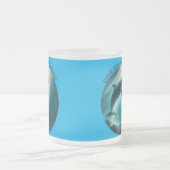 ダイブ深いライブフリードルフィン フロストグラスマグカップ (中央)