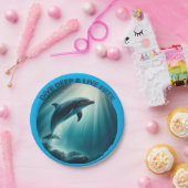 ダイブ深いライブフリードルフィン ペーパープレート (パーティー)