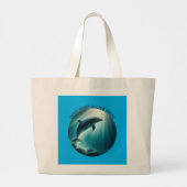 ダイブ深いライブフリードルフィン ラージトートバッグ (裏面)