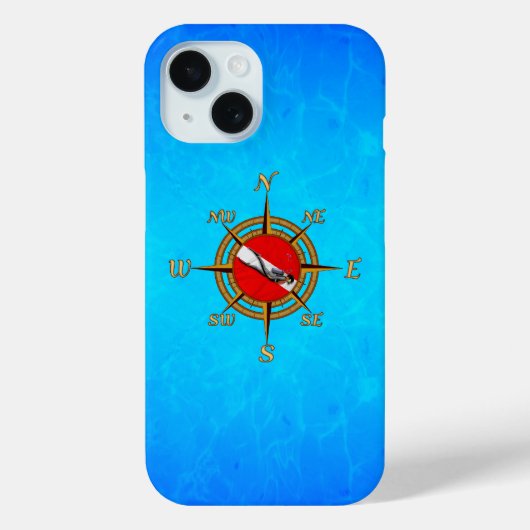 ダイブ航海のコンパス Case-Mate iPhoneケース (裏面)