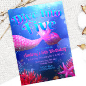 ダイブ・イントゥ・ファイブ - マーメイド 招待状