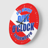 ダイブ·オクロック ラージ壁時計 (傾斜)