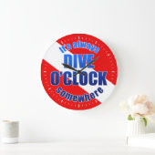 ダイブ·オクロック ラージ壁時計 (ホーム)