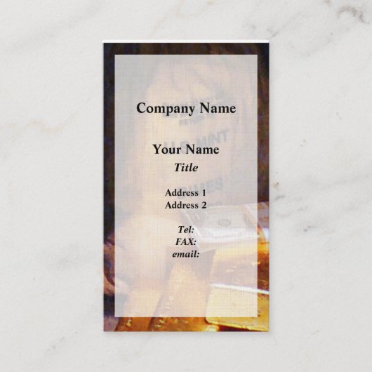 ダイム、ドルおよび金ゴールド 名刺 (正面)