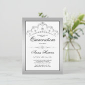 ダイモダンヤモンドティアラ白黒キンセアニェラ 招待状 (スタンド正面)