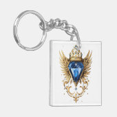 ダイモンドカラス翼 キーホルダー (正面左)