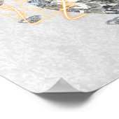 ダイヤきらきら光るきらきら光るモンドのポスター ポスター (角)