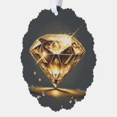 ダイヤきらめくモンドと音楽波 オーナメントカード (左)