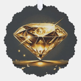 ダイヤきらめくモンドと音楽波 オーナメントカード