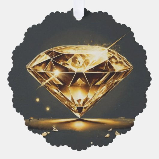 ダイヤきらめくモンドと音楽波 オーナメントカード (正面)