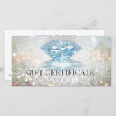 ダイヤきらめくモンドジュエリーデザイナーギフトカード サンキューカード (正面/裏面)