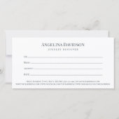 ダイヤきらめくモンドジュエリーデザイナーギフトカード サンキューカード (裏面)