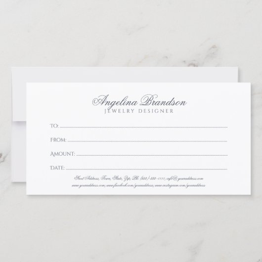 ダイヤきらめくモンドジュエリーデザイナーギフトカード サンキューカード