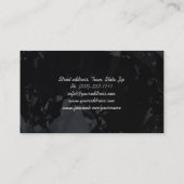 ダイヤきらめくモンドジュエリーデザイナーブラックカード 名刺 (裏面)