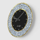 ダイヤきらめくモンド ラージ壁時計 (傾斜)